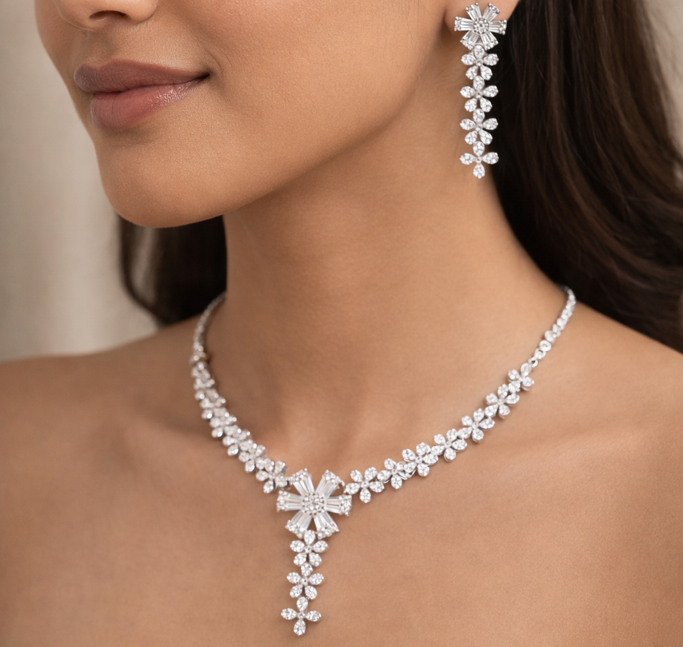 Necklace and earring set