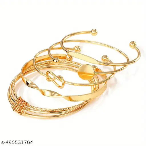 Birthday Gift For Sister Design  Bracelet For Women Twisted Gold-Plated Light Luxury Opening Bangle