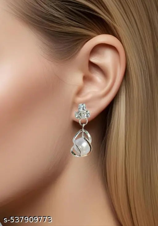 Combo of Stone and pearl Earrings for Women - Unique artificial Gemstone Jewelry for Casual & Party Wear