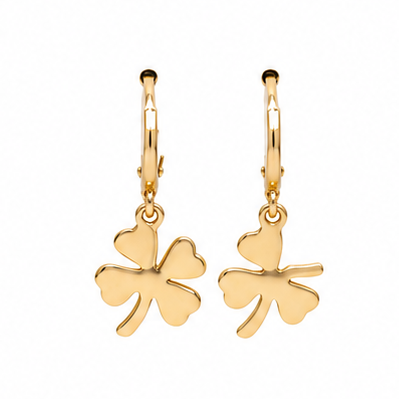 Lucky Clover Dangle Huggies