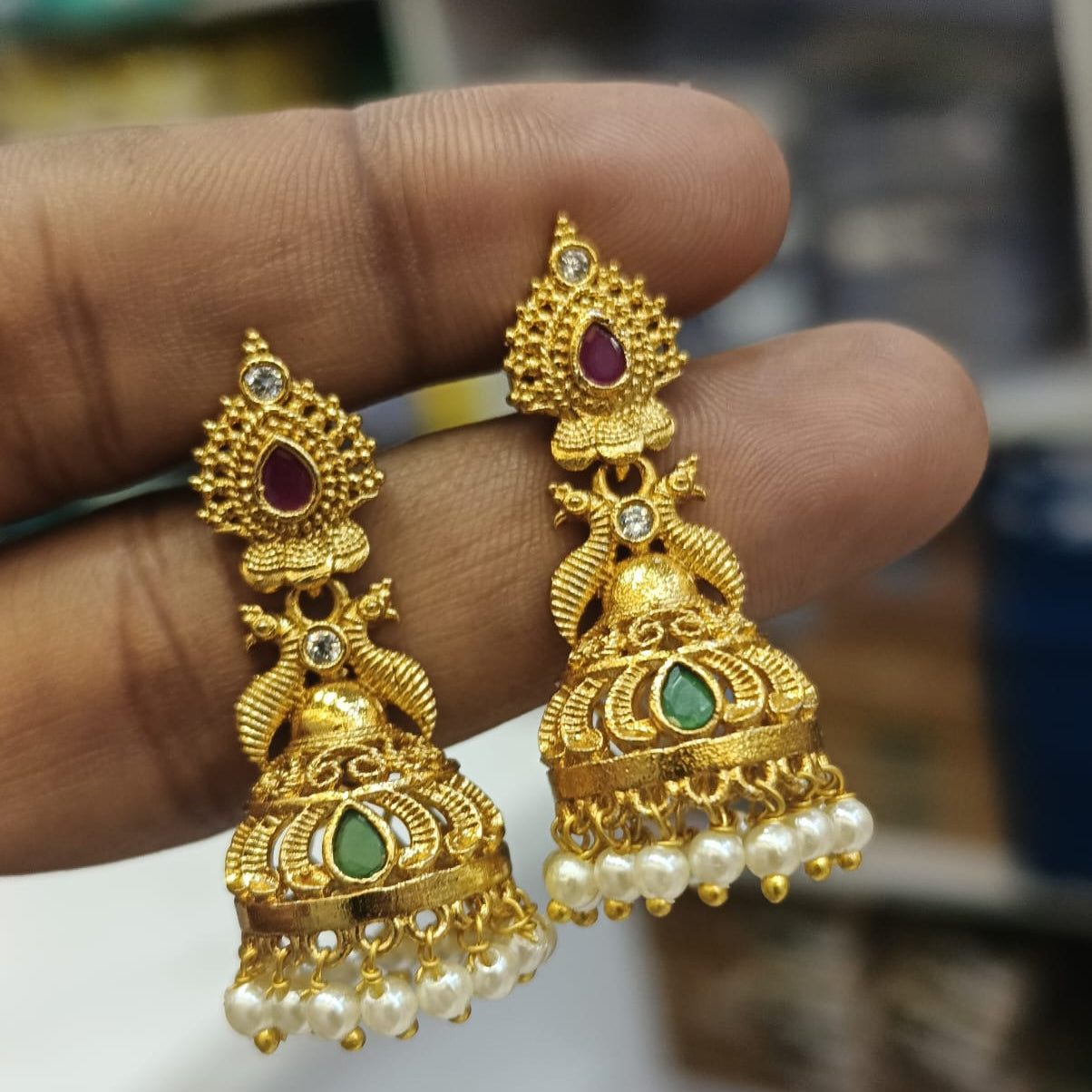 Crystal Stud Earrings Fashion Jewelry