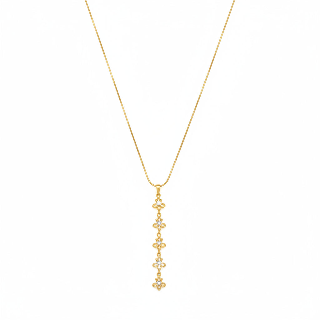 Starburst Linear Drop Necklace