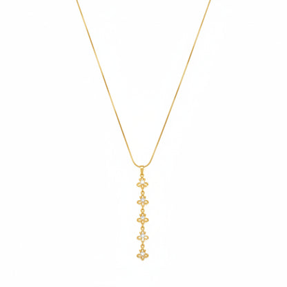 Starburst Linear Drop Necklace