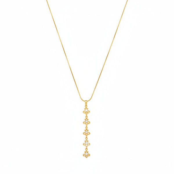 Starburst Linear Drop Necklace