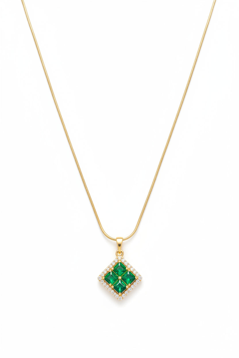 Elegant Teardrop Pendant - Opal in Waterproof Premium Gold | Sweatproof Fine Jewelry
