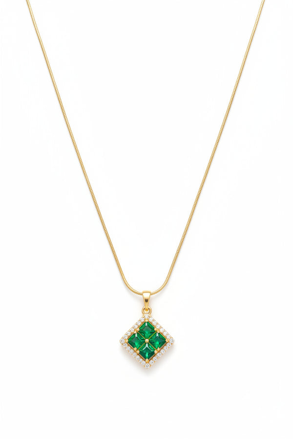 Elegant Teardrop Pendant - Opal in Waterproof Premium Gold | Sweatproof Fine Jewelry