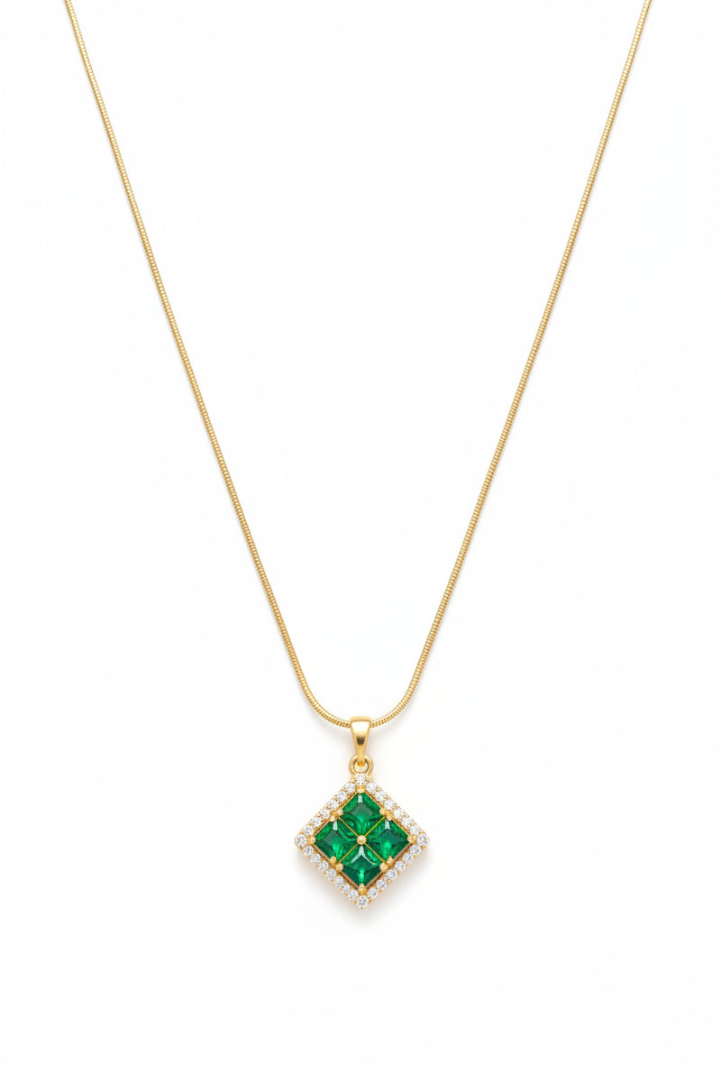Elegant Teardrop Pendant - Opal in Waterproof Premium Gold | Sweatproof Fine Jewelry