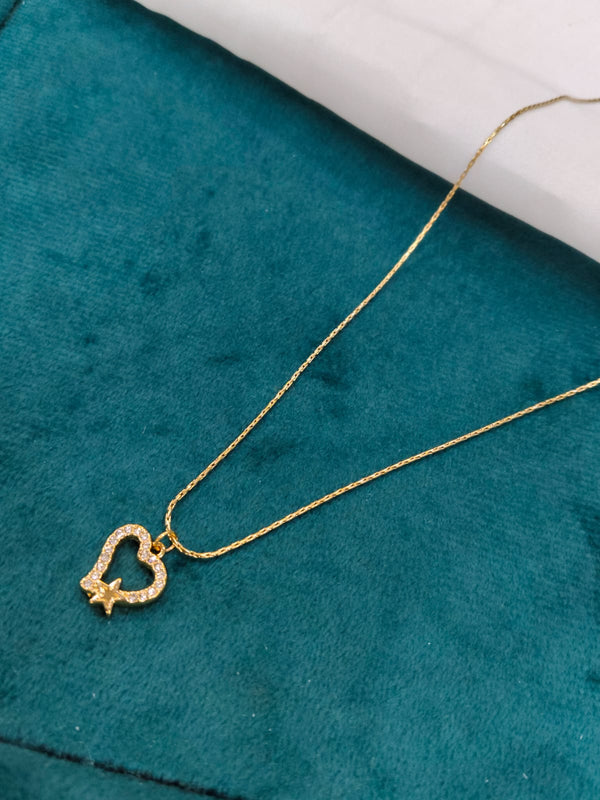 Elegant Crescent Moon Pendant - Ruby in Tarnish-Free Gold Vermeil | Sweatproof Fine Jewelry