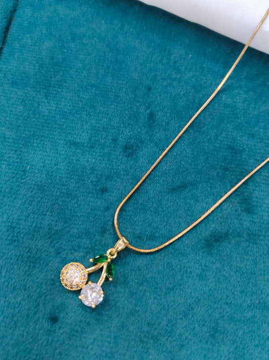 Boho Teardrop Pendant - Blue Topaz in Anti-Tarnish Rose Gold | Long-Lasting Gold Pendant
