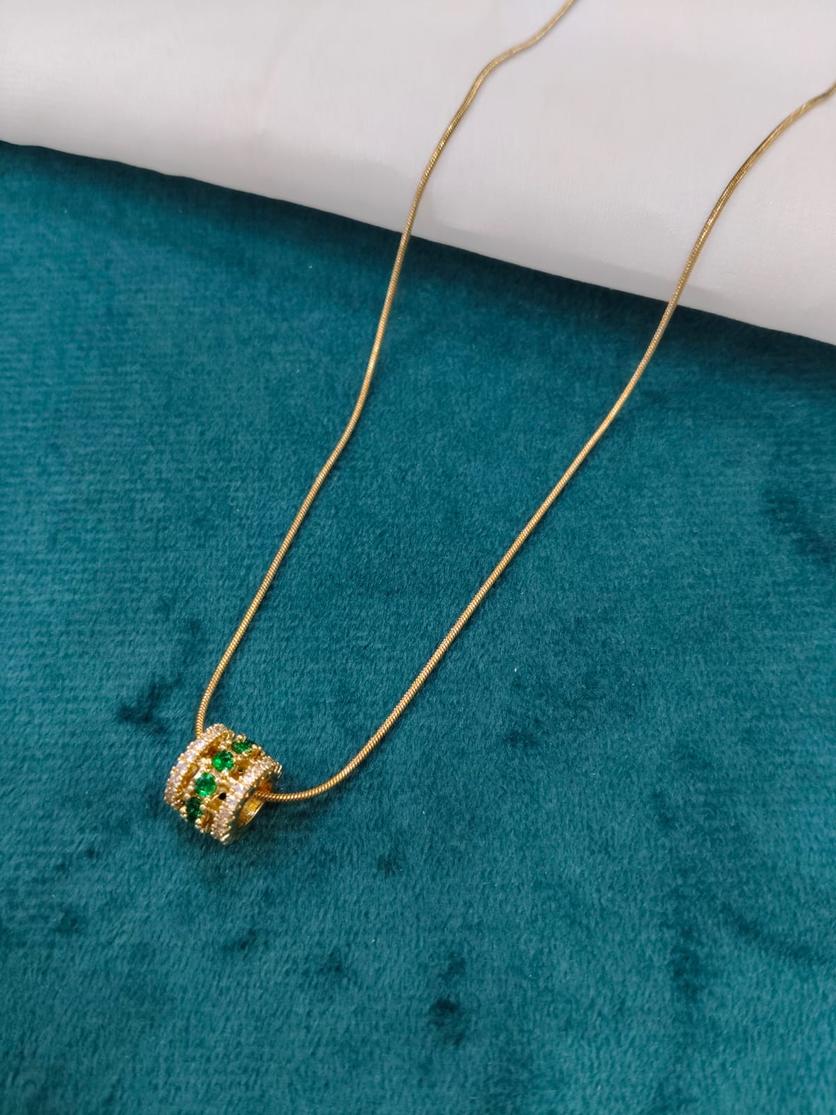 Modern Dainty Infinity Pendant - Amethyst in Anti-Tarnish Rose Gold | Long-Lasting Gold Pendant