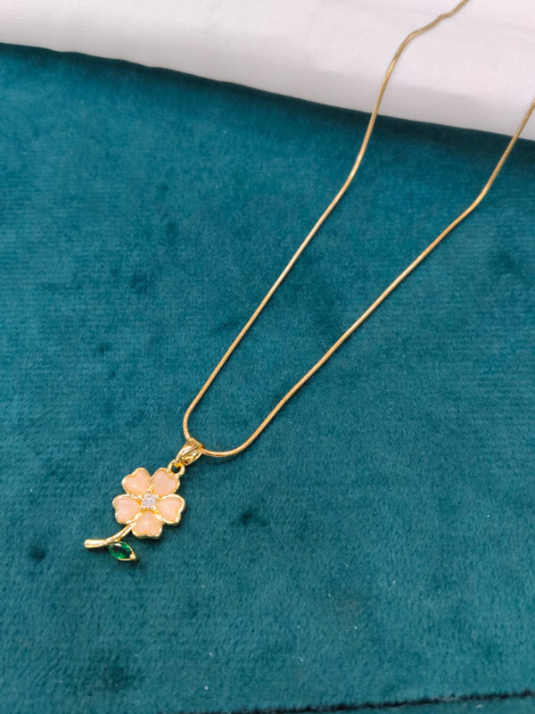 Elegant Teardrop Pendant - Blue Topaz in Anti-Tarnish Yellow Gold | Tarnish-Free Necklace