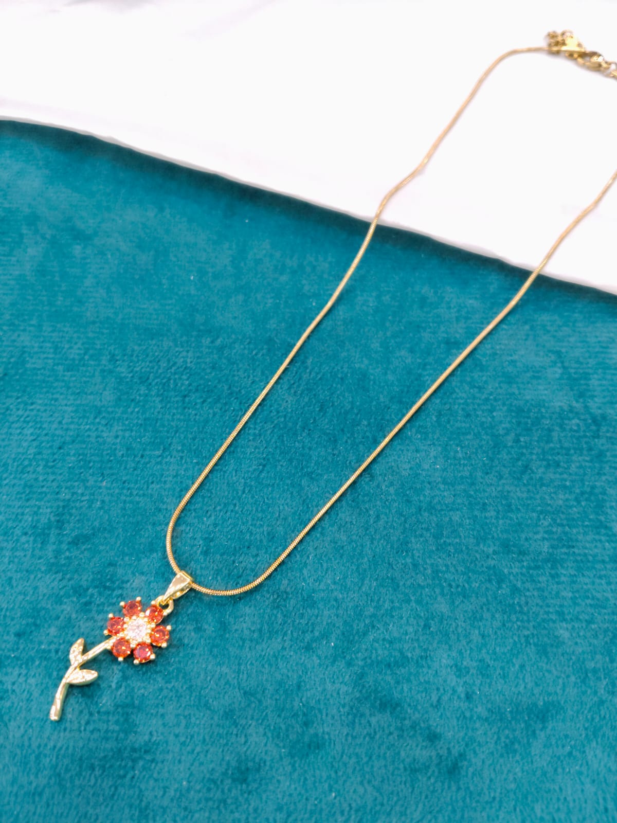 Elegant Halo Pendant - Moissanite in Waterproof Premium Gold | Gift for Her