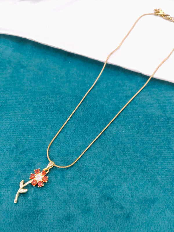 Elegant Halo Pendant - Moissanite in Waterproof Premium Gold | Gift for Her