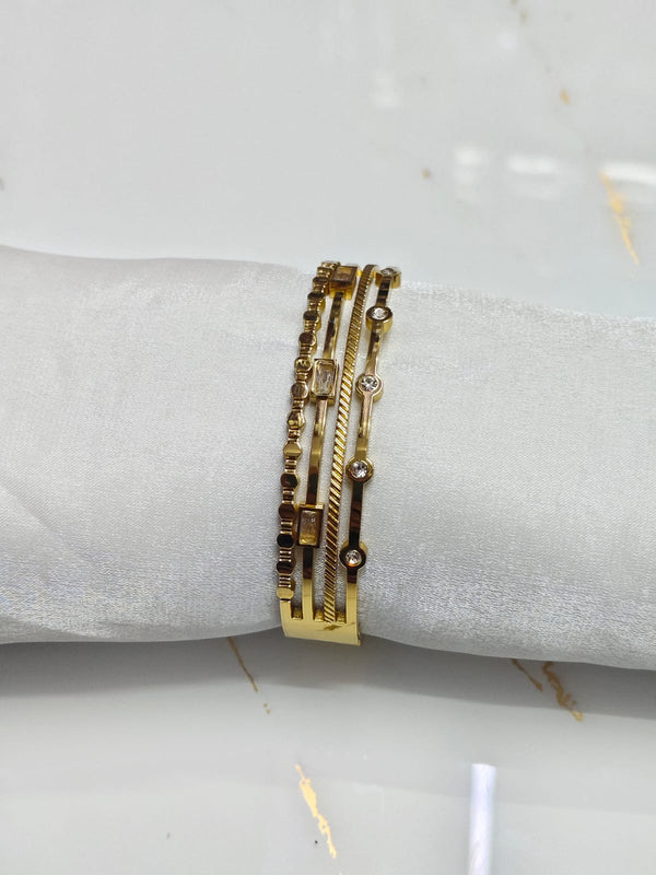 Delicate Anti-Tarnish Platinum-Plated Tennis Bracelet