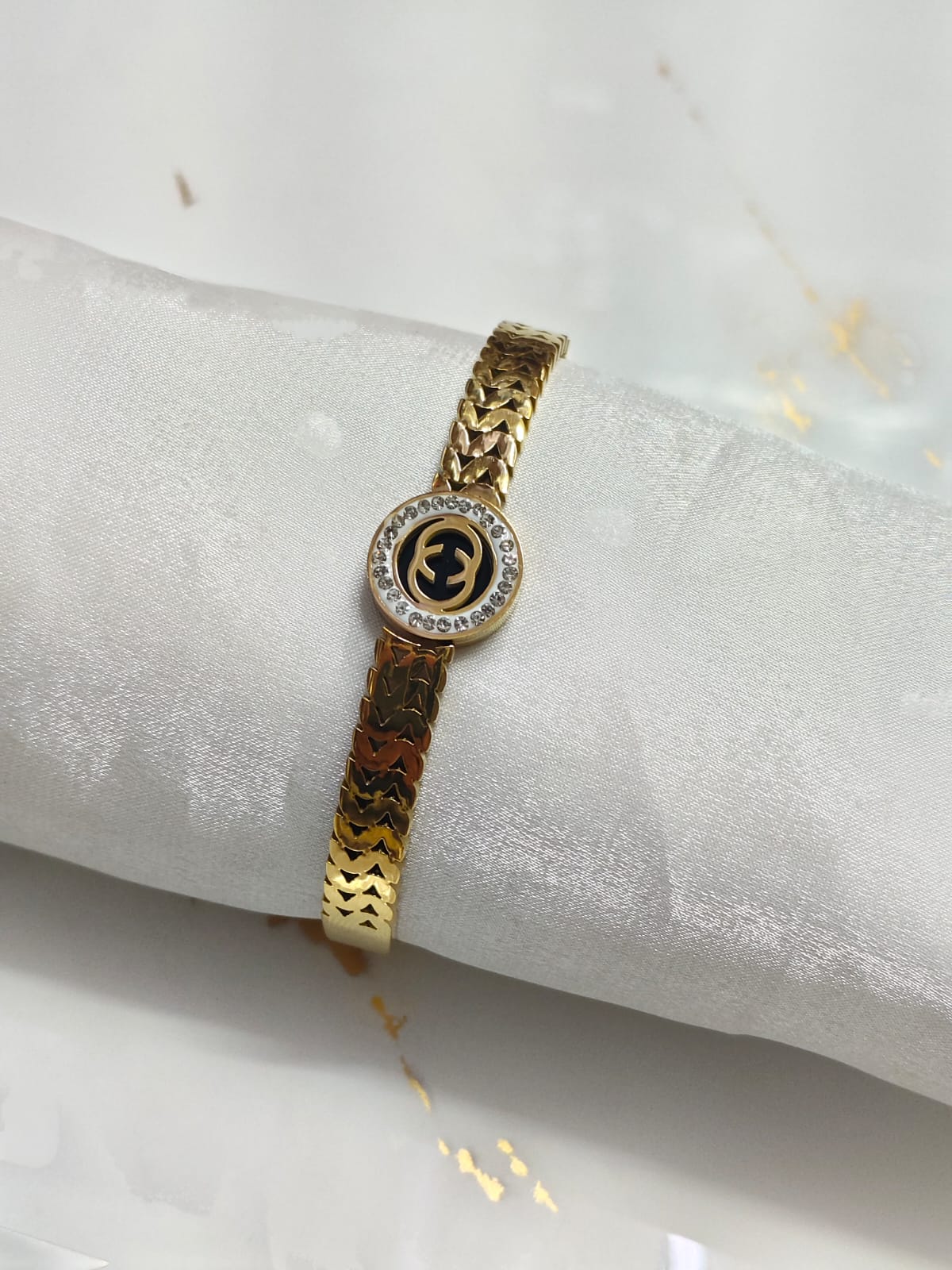 Sleek Tarnish-Free Brass Wrap Bracelet