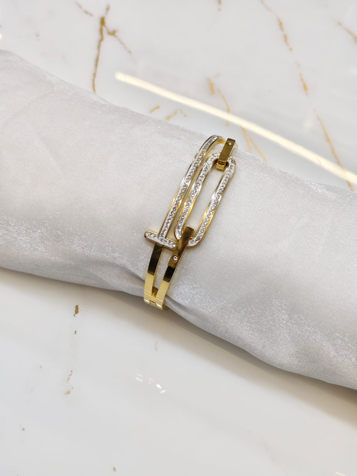 Petite Shower-Safe Copper Bangle Bracelet