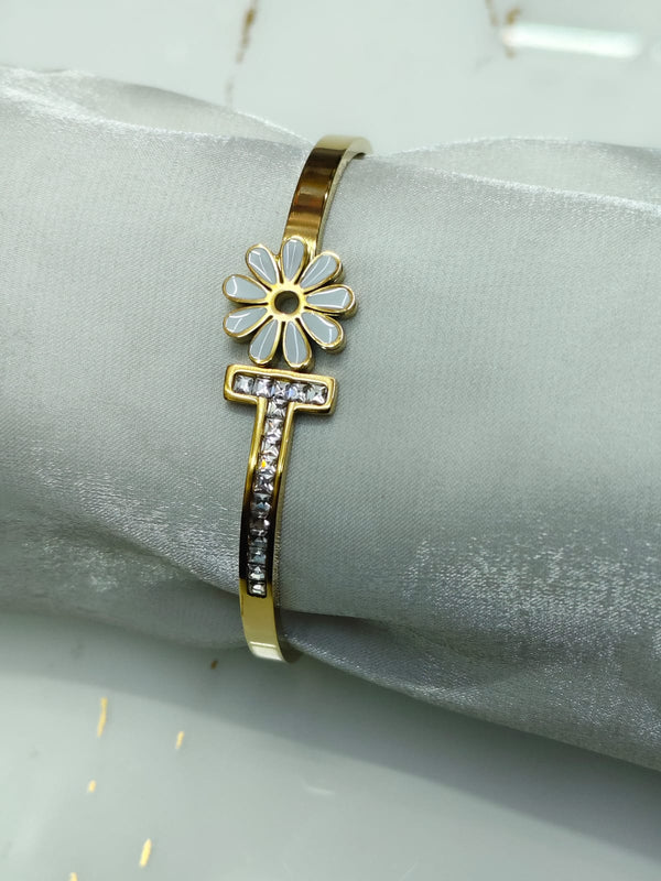 Luxe stone Tarnish-Free Brass Link Bracelet