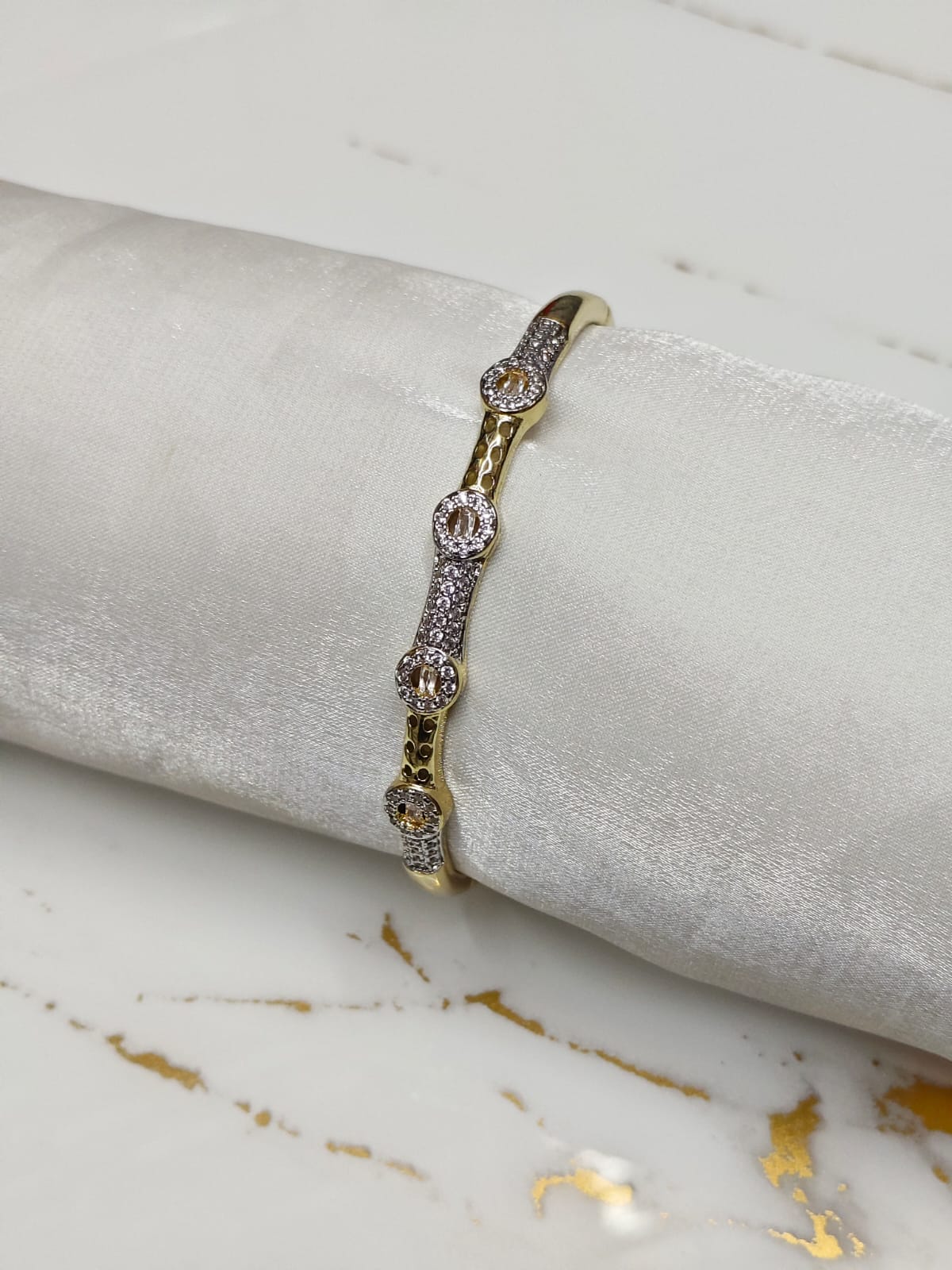 Delicate Anti-Tarnish Brass Tennis Bracelet
