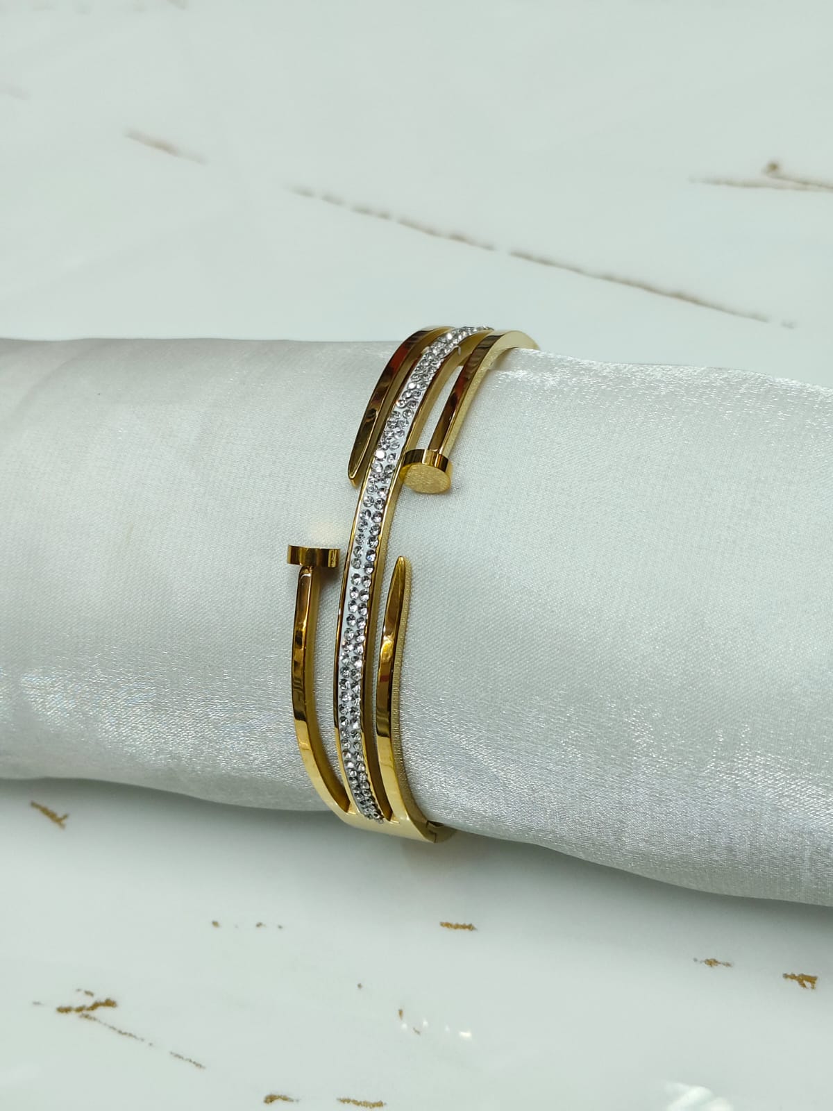 Statement Shower-Safe Stainless Steel Cuban Link Bracelet