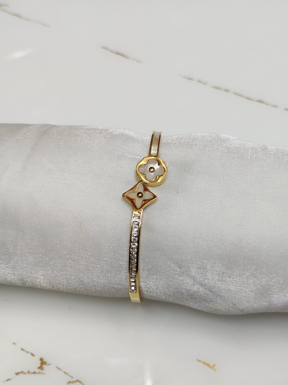 Delicate Waterproof Sterling Finish Herringbone Bracelet