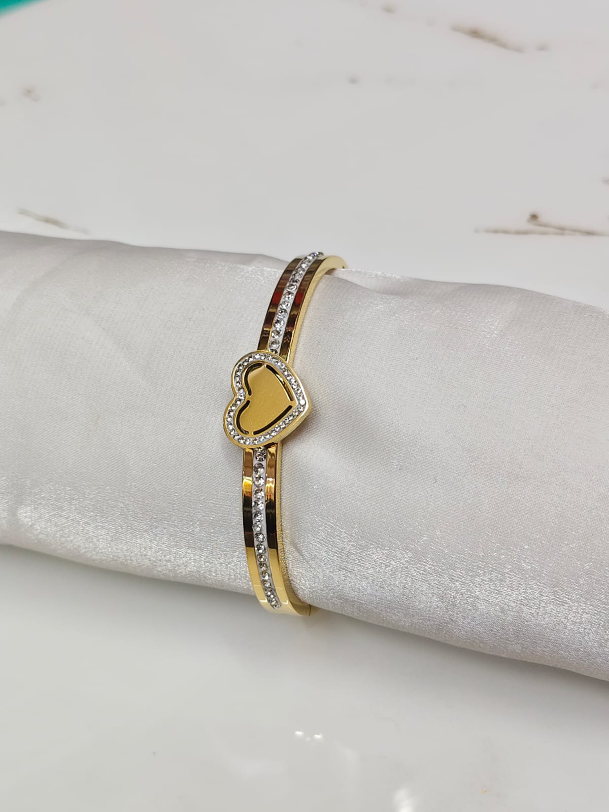 Vintage Heart stone Tennis Bracelet
