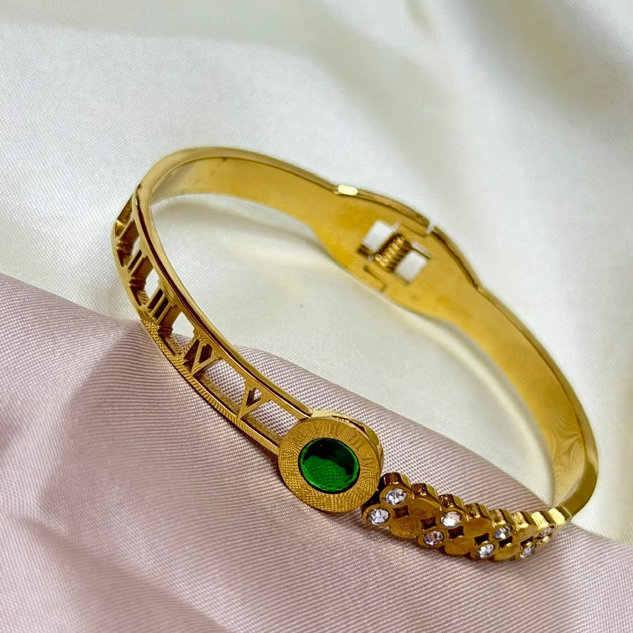 Evil Eye Protection Gold Plated Baby Kada