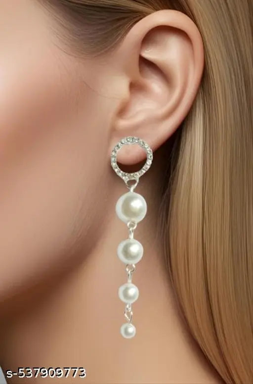 Combo of Stone and pearl Earrings for Women - Unique artificial Gemstone Jewelry for Casual & Party Wear