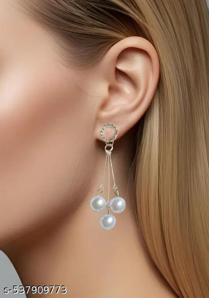 Combo of Stone and pearl Earrings for Women - Unique artificial Gemstone Jewelry for Casual & Party Wear