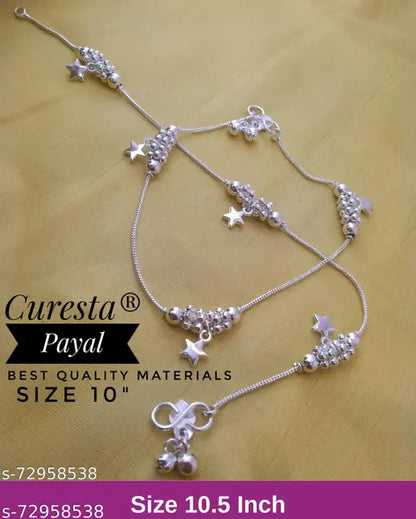 Stylish Silver Anklet for Women & Girls – Trendy Payal, Daily Wear Foot Bracelet, Traditional & Party Wear Fashion Jewellery