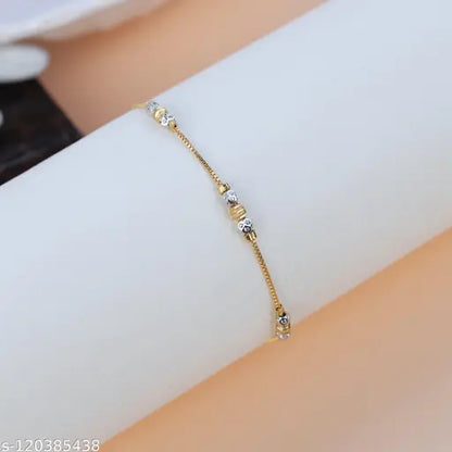 Gold plated and thin Hand Bracelet For Womans And Girls.