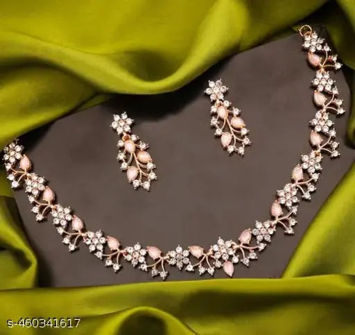 ZP STONE NECKLACE WITH EARRING WOMAN JEWELLY SET