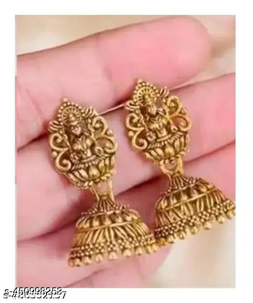 Gold Plated Fancy Jhumka Earrings for Women – Set of 6 Traditional Oxidised Gold Jhumka Earrings Combo for Women Daily Wear Ethnic Jhumka Earrings Set for Women (Pack of 6)
