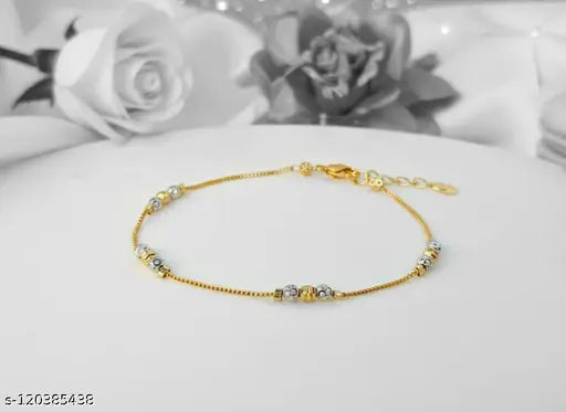 Gold plated and thin Hand Bracelet For Womans And Girls.