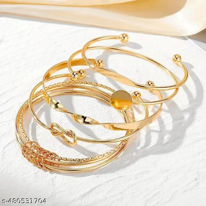 Birthday Gift For Sister Design  Bracelet For Women Twisted Gold-Plated Light Luxury Opening Bangle