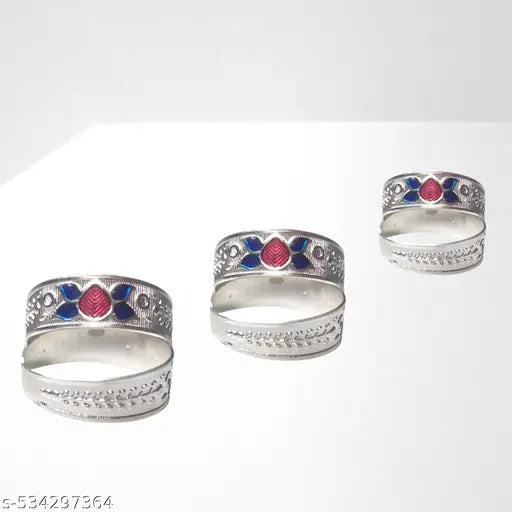 Adjustable Toe Ring Set For Women (3 Pair Combos/6 pcs)